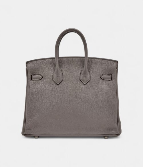 Hermès Etain Togo Birkin 25 Palladium Hardware
