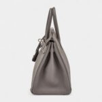 Hermès Etain Togo Birkin 25 Palladium Hardware
