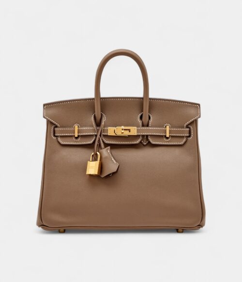 Hermès Etoupe Swift Birkin 25 Gold Hardware