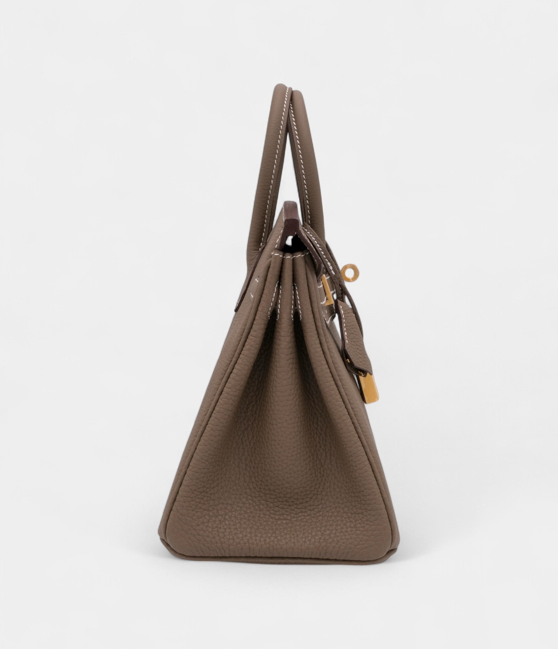 Hermès Etoupe Togo Birkin 25 Brushed Gold Hardware