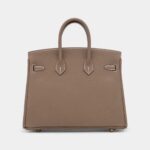 Hermès Etoupe Togo Birkin 25 Brushed Gold Hardware