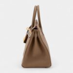 Hermès Etoupe Togo Birkin 25 Gold Hardware