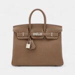 Hermès Etoupe Togo Birkin 25 Palladium Hardware