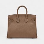 Hermès Etoupe Togo Birkin 25 Palladium Hardware