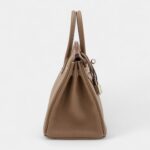 Hermès Etoupe Togo Birkin 25 Palladium Hardware