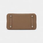 Hermès Etoupe Togo Birkin 25 Palladium Hardware