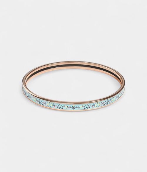 Hermès Étriers Bangle Aurore Bleu