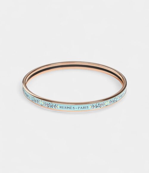 Hermès Étriers Bangle Aurore Bleu