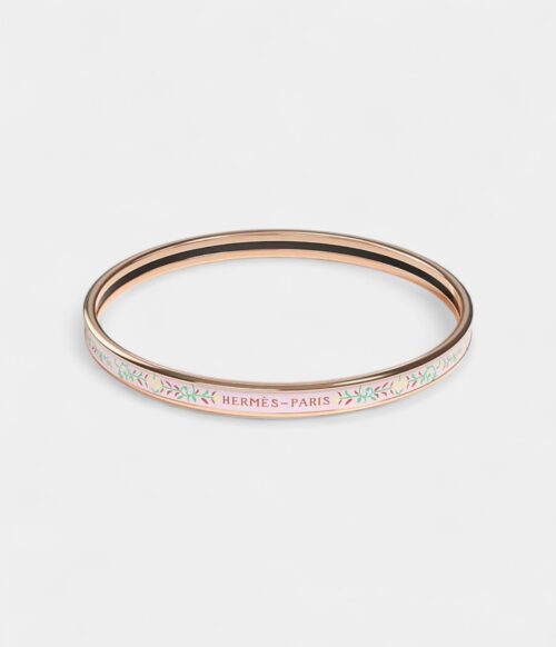 Hermès Étriers Bangle Aurore Rose