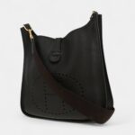 Hermès Evelyne Shoulder Bag in Black Togo Leather