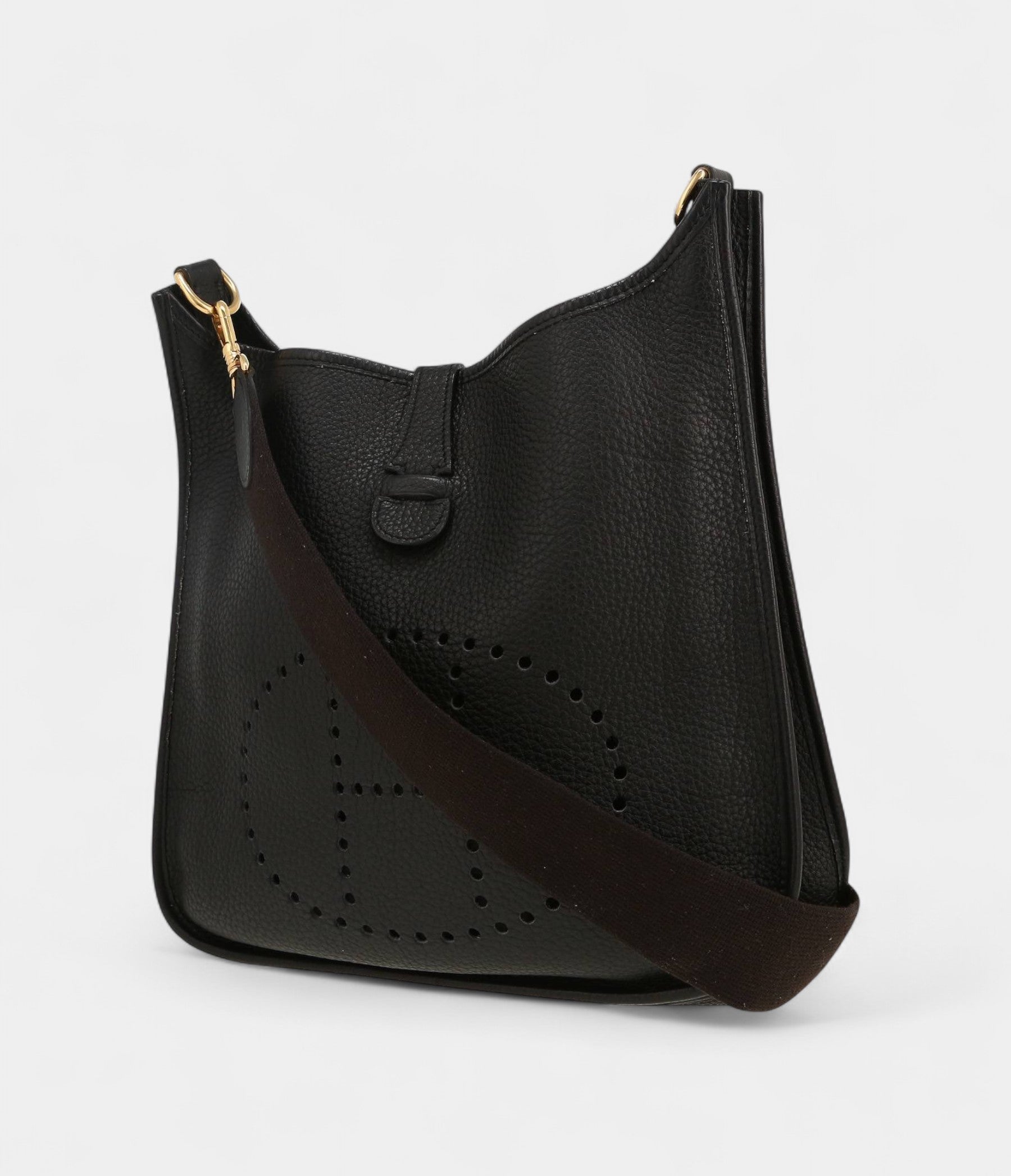 Hermès Evelyne Shoulder Bag in Black Togo Leather