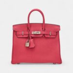 Hermès Framboise Togo Birkin 25 Palladium Hardware