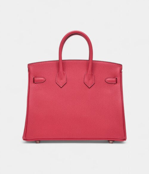 Hermès Framboise Togo Birkin 25 Palladium Hardware