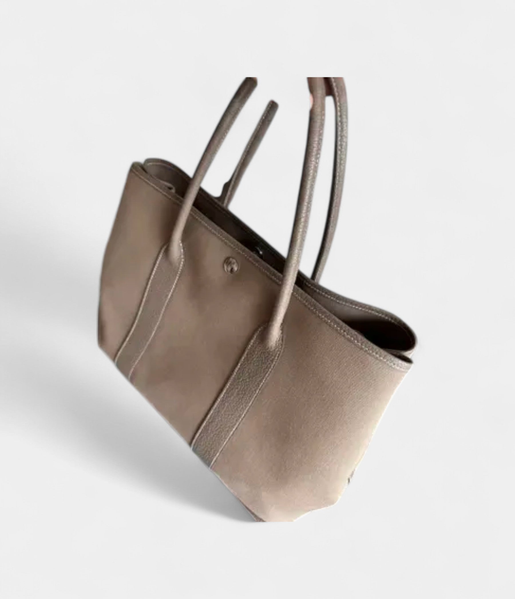 Hermès Garden Party Cloth Tote in Grey Bag