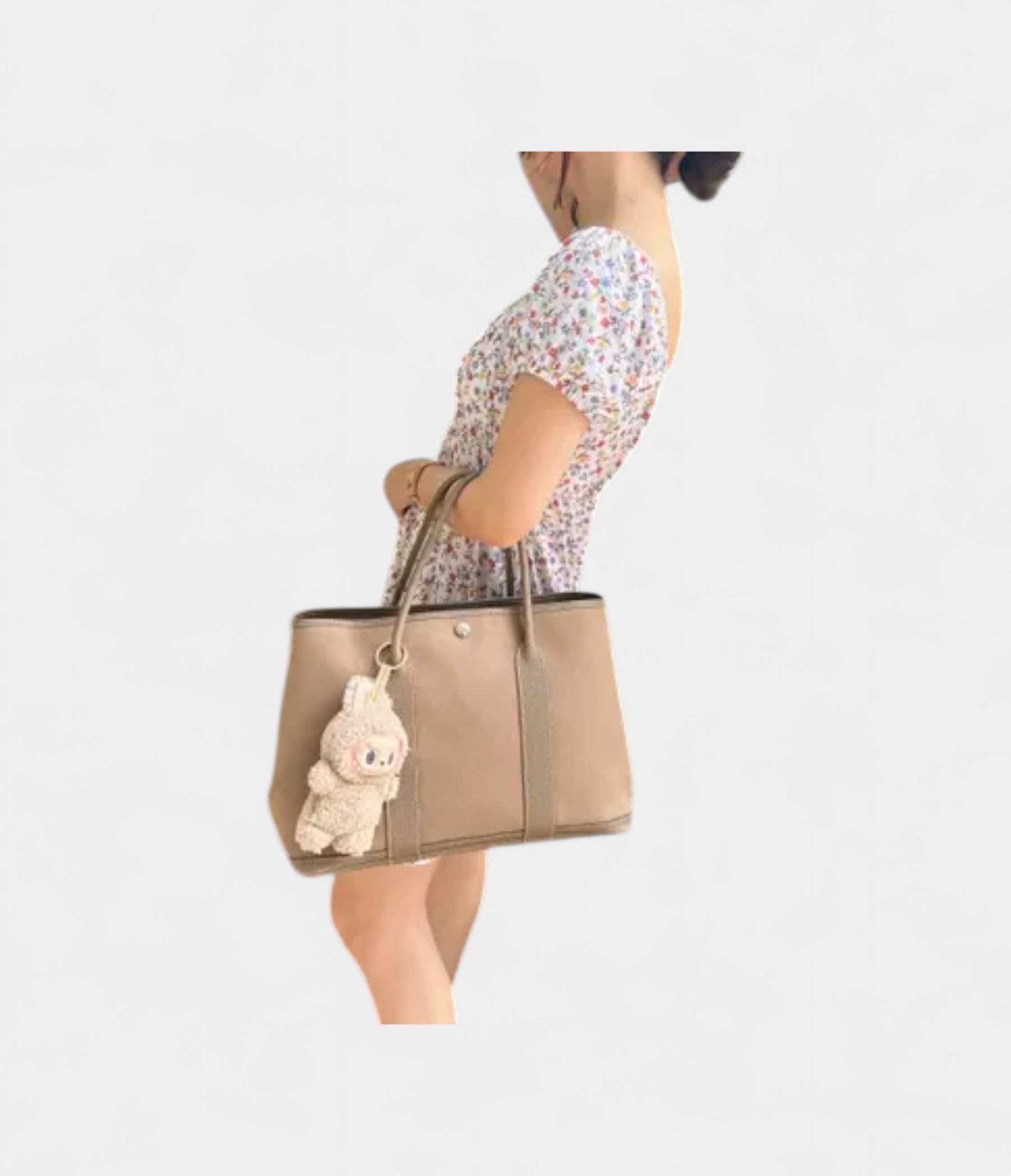 Hermès Garden Party Cloth Tote in Grey Bag