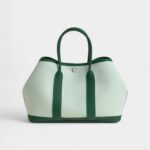 Hermès Garden Party Green Leather Tote Bag