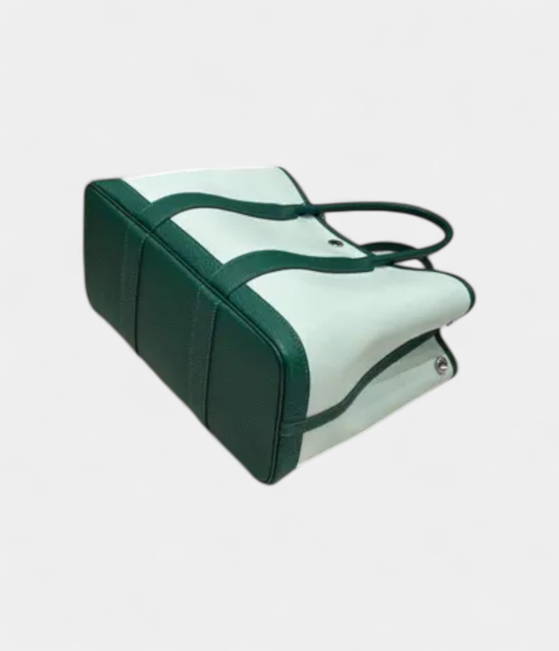 Hermès Garden Party Green Leather Tote Bag