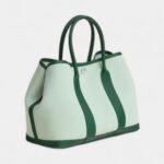 Hermès Garden Party Green Leather Tote Bag