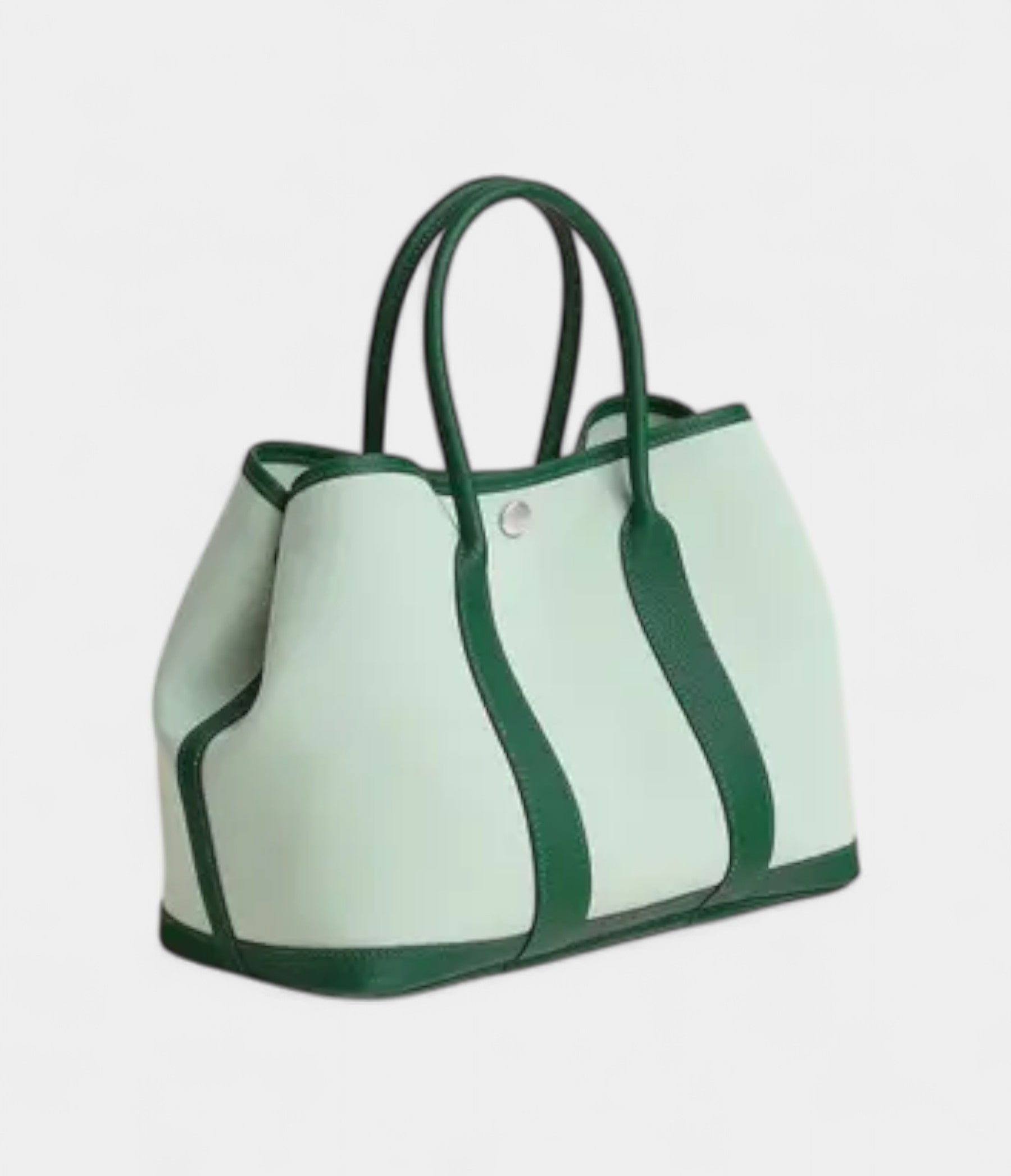 Hermès Garden Party Green Leather Tote Bag