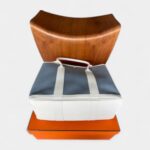 Hermès Garden Party Leather Tote in Blue Elegance Bag