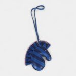 Hermès GeeGee Savannah Bag Charm PM Bleu Saphir Bleu France Mauve Sylvestre Milo Lambskin