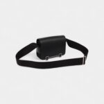 Hermès Geta Black Leather Crossbody Bag