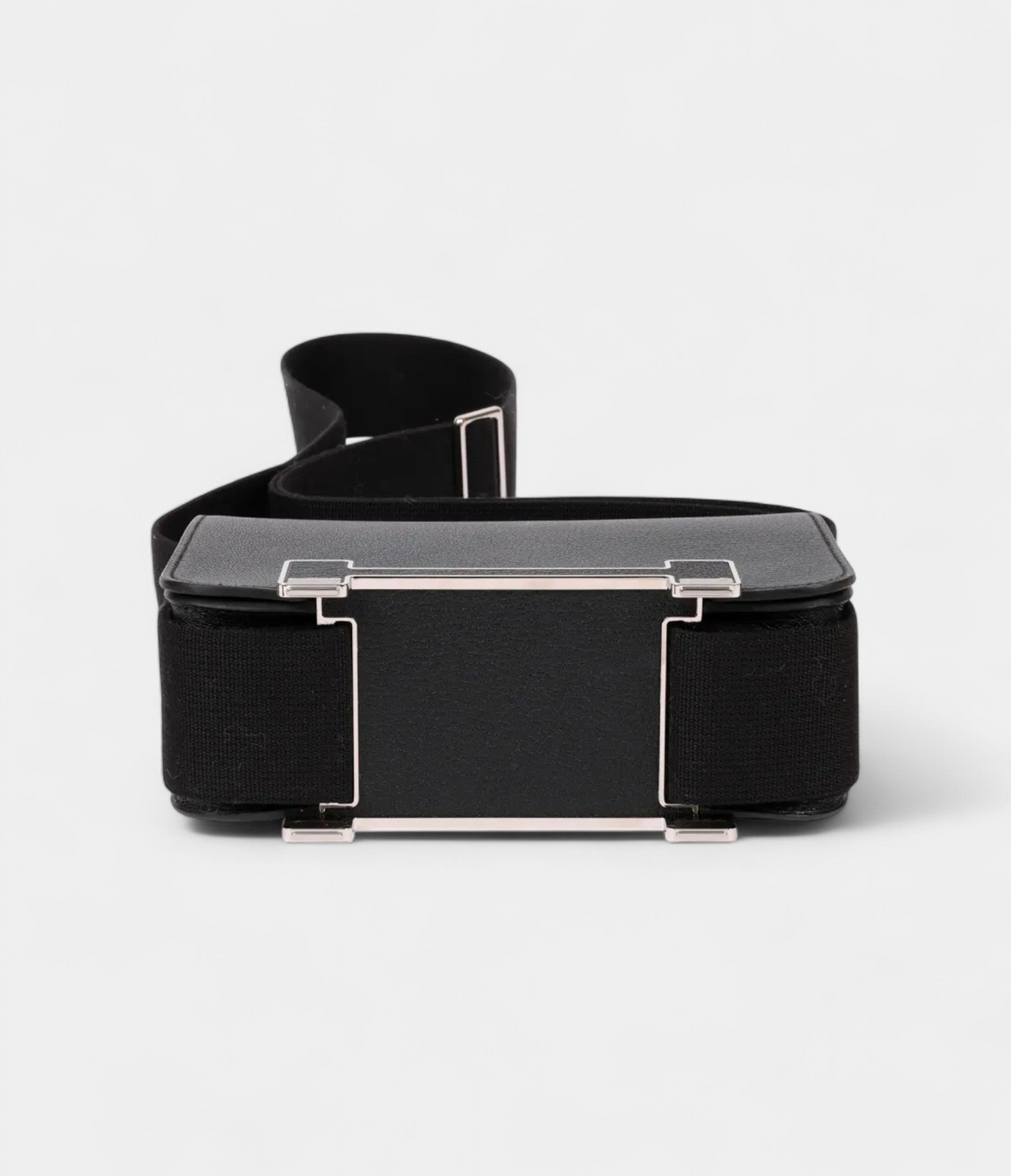 Hermès Geta Black Leather Crossbody Bag