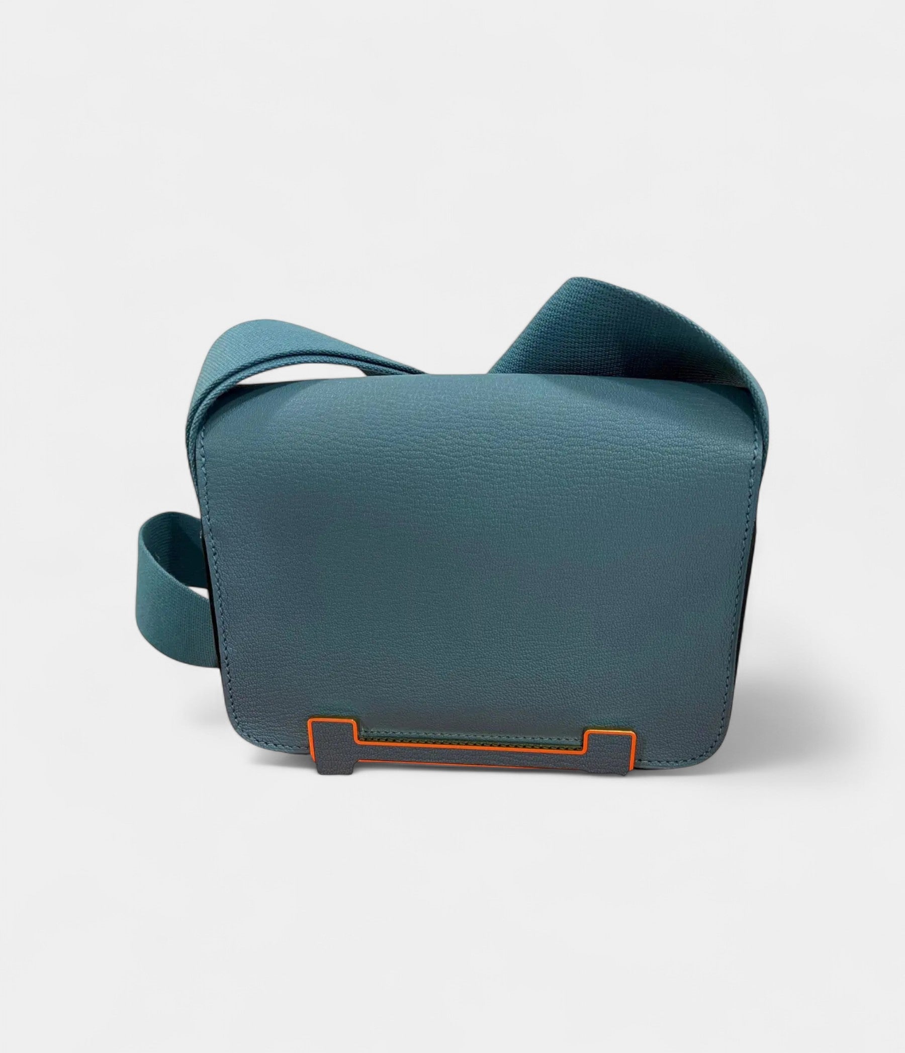 Hermès Geta Blue Leather Handbag