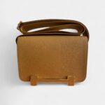 Hermès Geta Crossbody Bag in Brown Leather