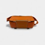 Hermès Geta Crossbody Bag in Orange Leather