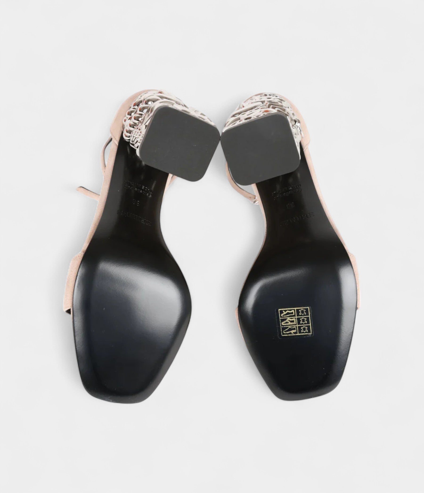 Hermès Glam 105 Sandals Beige Suede 38