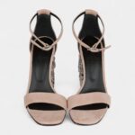 Hermès Glam 105 Sandals Beige Suede 38