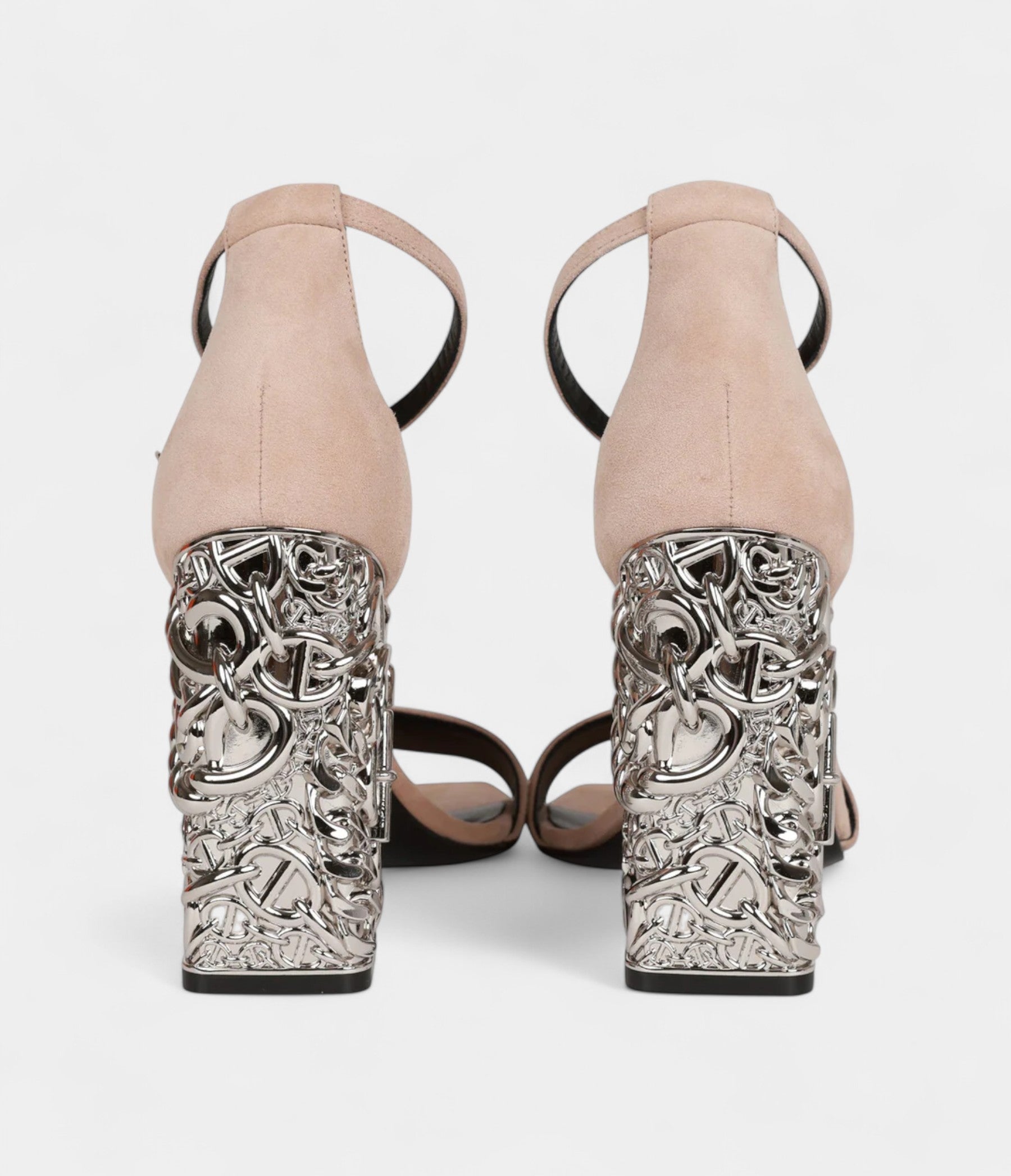 Hermès Glam 105 Sandals Beige Suede 38