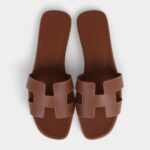 Hermès Oran Sandals Gold Box Calfskin 37.5 EU