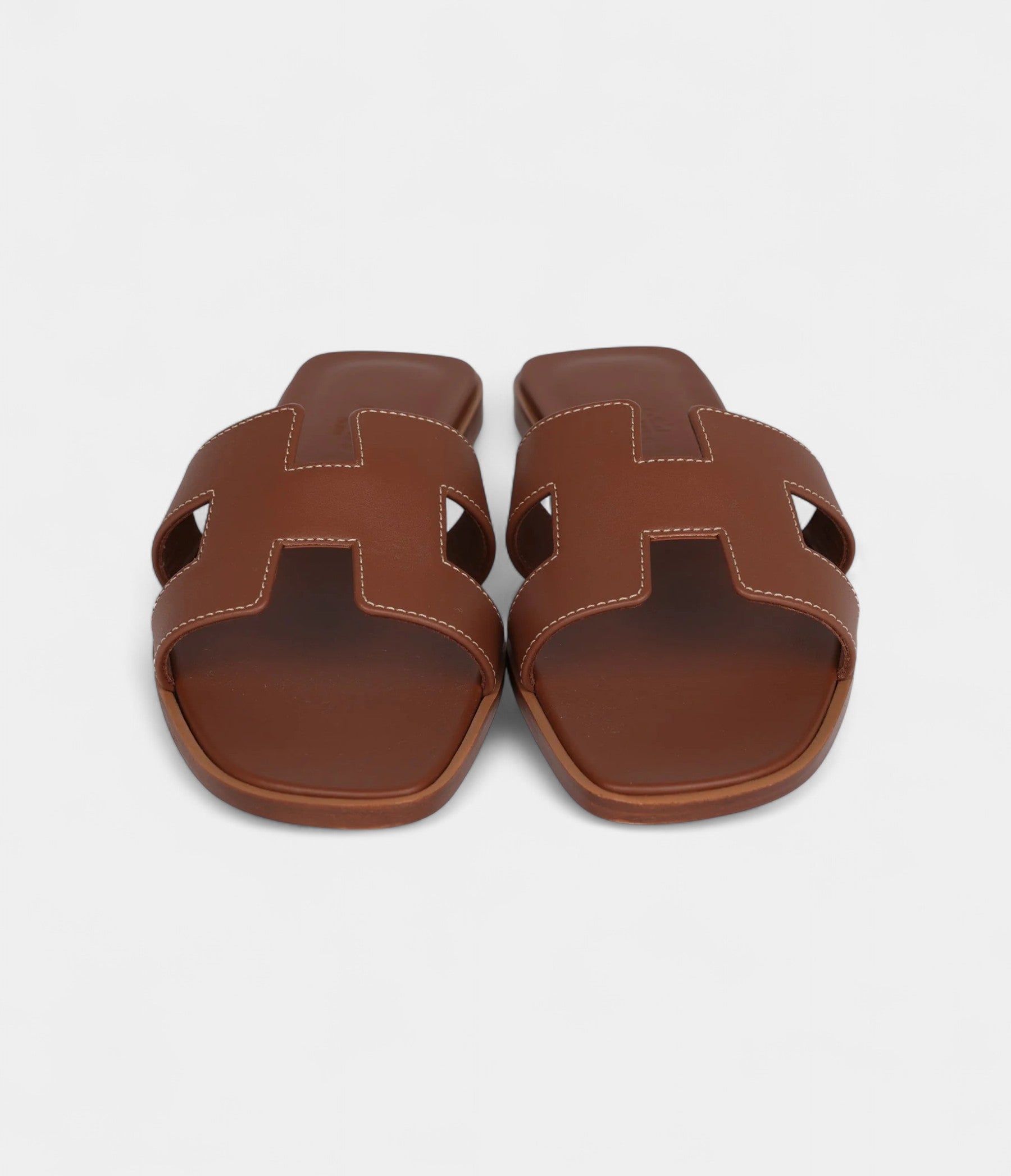 Hermès Oran Sandals Gold Box Calfskin 37.5 EU
