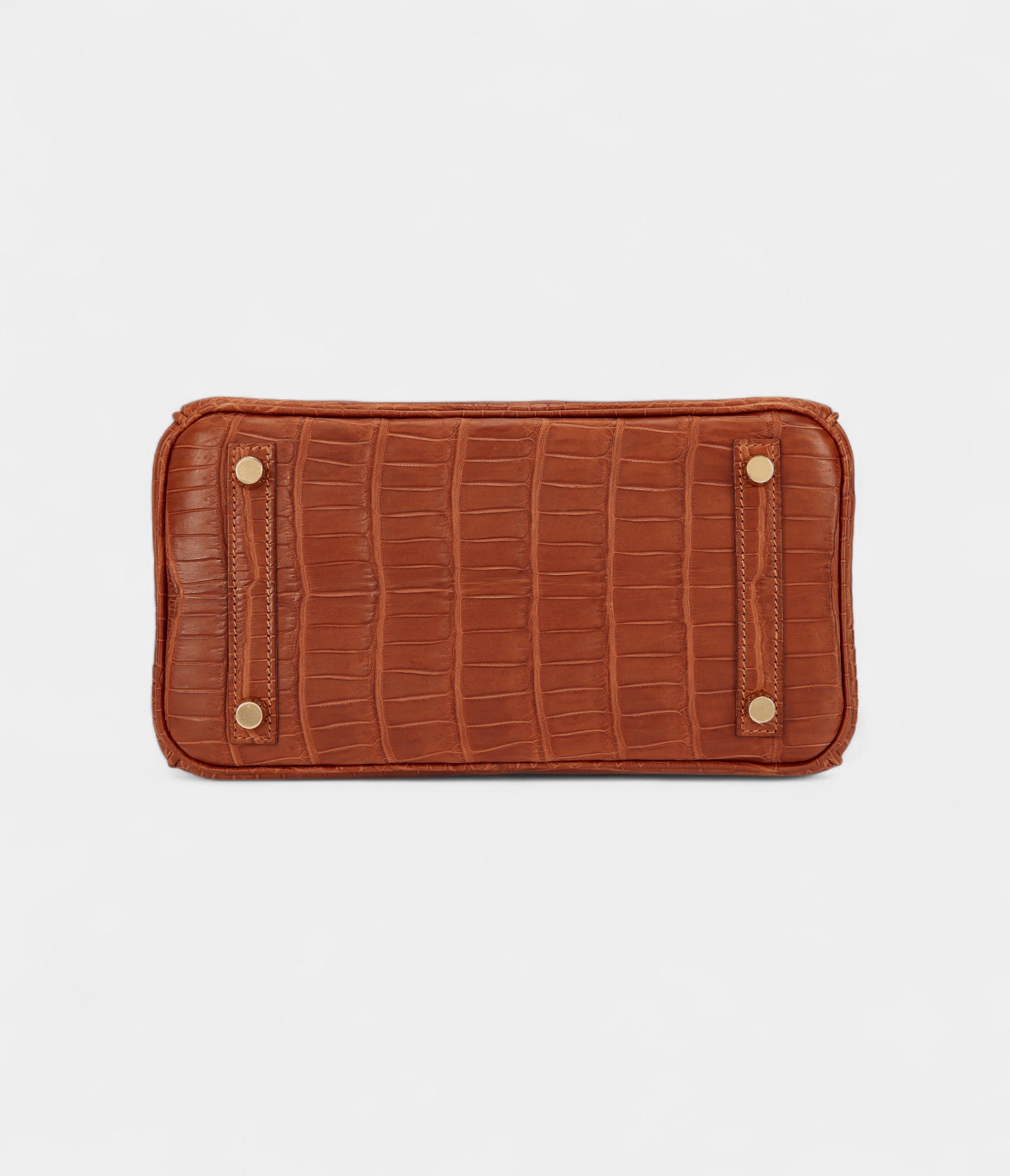 Hermès Gold Matte Porosus Crocodile Birkin 25 Gold Hardware