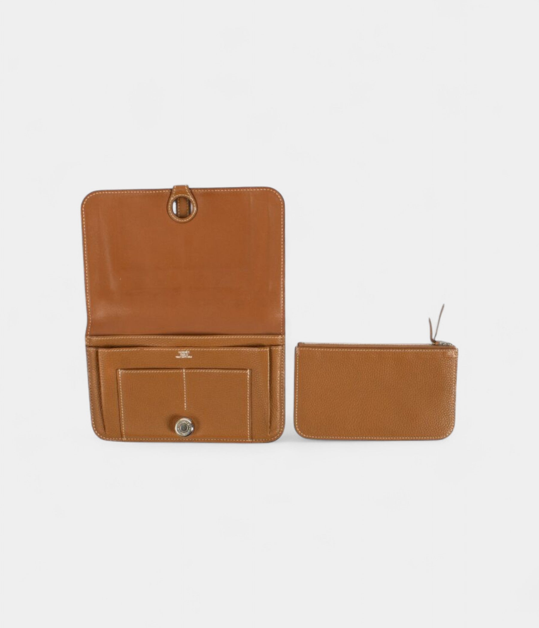Hermès Gold Togo Dogon Duo Wallet