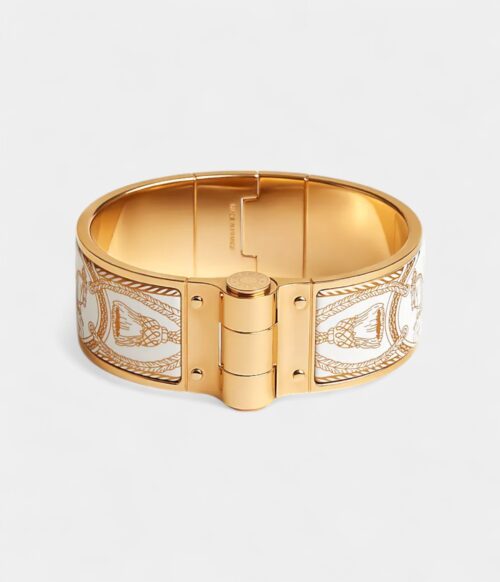 Hermès Grand Apparat Hinged Bracelet Orfèvre Jaune