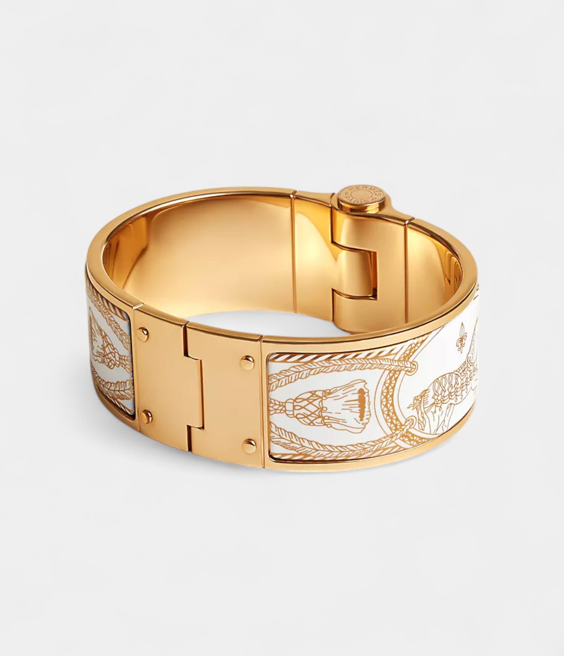 HermesGrandApparatHingedBracelet_OrfevreJauneOrBlanc_2_17ca1606-abed-441e-81eb-d9ca5bbc2d2c.jpg Hermès Grand Apparat Hinged Bracelet Orfèvre Jaune