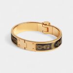 Hermès Grand Apparat Hinged Bracelet Orfèvre Jaune Or Noir