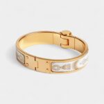 Hermès Grand Apparat Hinged Bracelet Orfèvre Jaune or Blanc