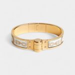 Hermès Grand Apparat Hinged Bracelet Orfèvre Jaune or Blanc