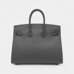 Hermès Graphite Madame Birkin 25 Sellier Gold Hardware