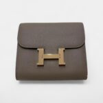 Hermès Grey Constance Leather Wallet