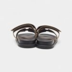 Hermes Grey Suede Chypre Sandals