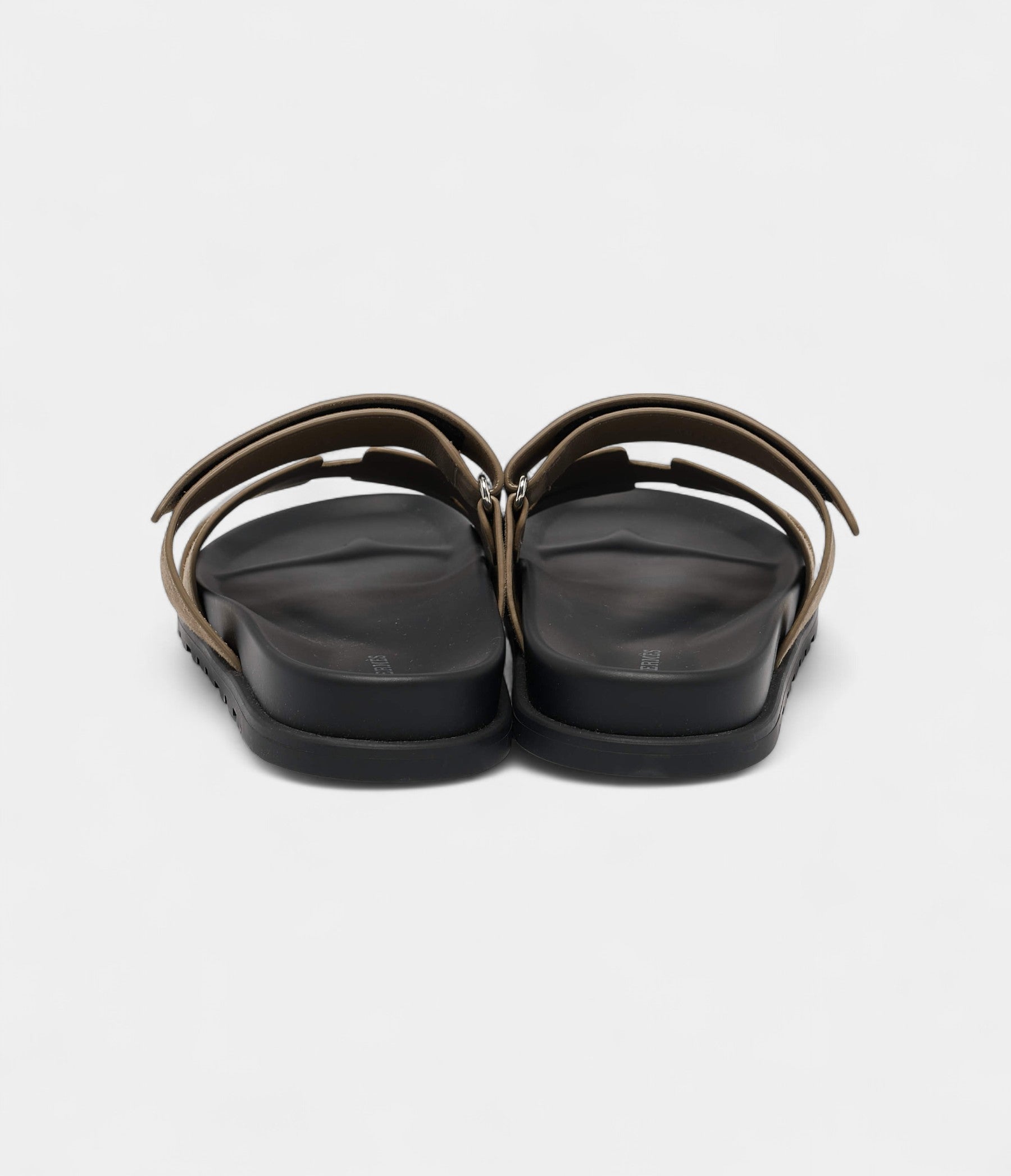Hermès Grey Suede Chypre Sandals 43 EU