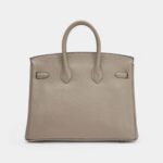 Hermès Gris Asphalt Novillo Birkin 25 Gold Hardware