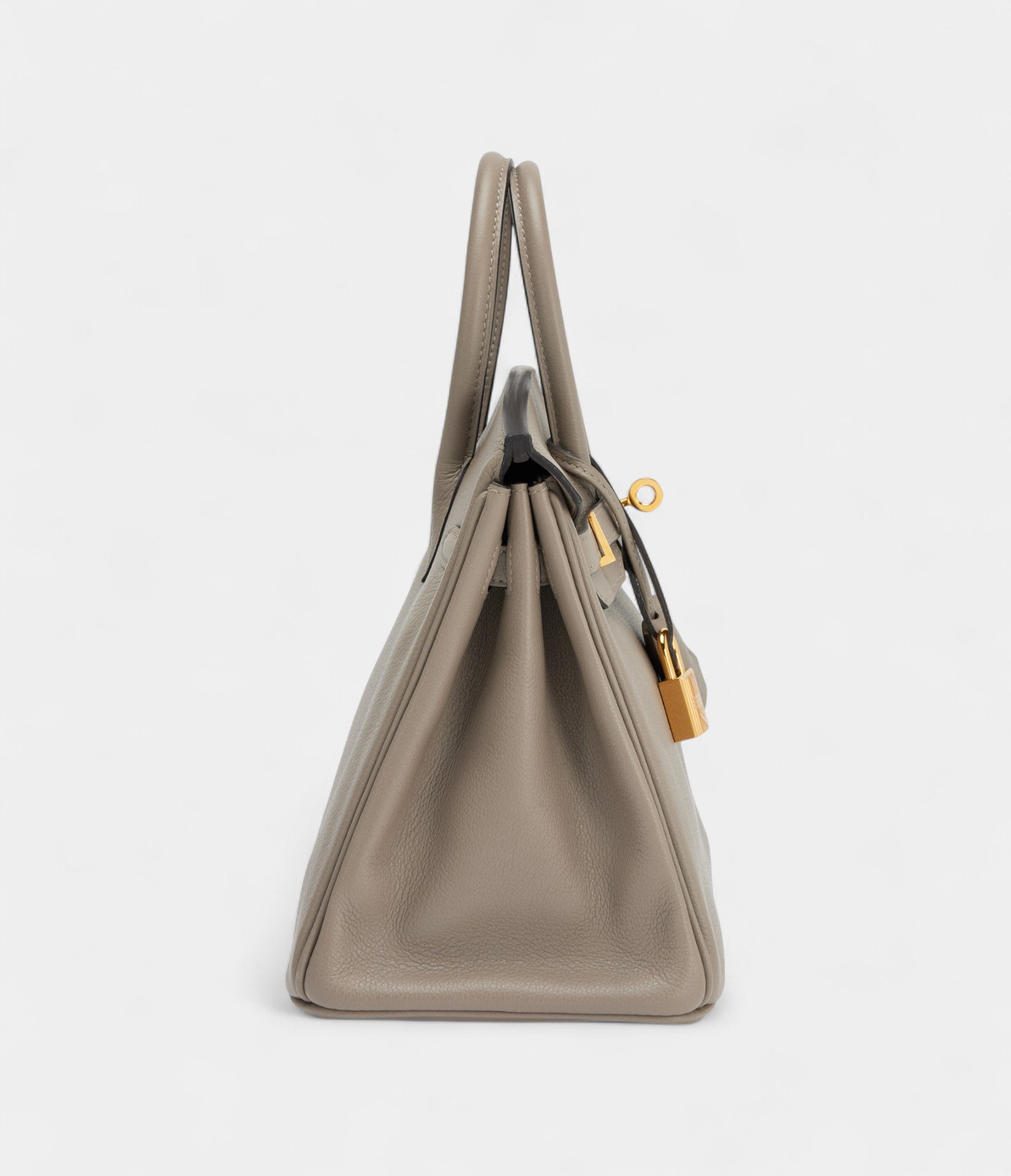 Hermès Gris Asphalt Novillo Birkin 25 Gold Hardware