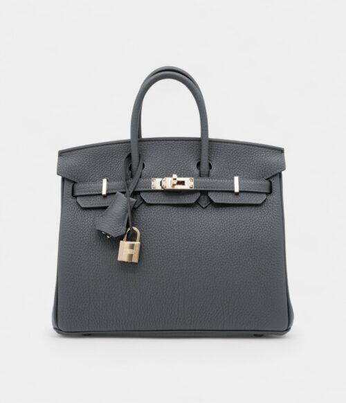 Hermès Gris Misty Togo Birkin 25 Permabrass Hardware