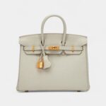 Hermès Gris Perle Togo Birkin 25 Gold Hardware